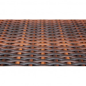 Set mobilier de exterior cu perne, 5 piese, maro, poliratan - Img 8