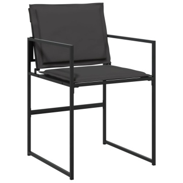 Set mobilier de grădină, 11 piese, cu perne, negru, textilenă - Img 4