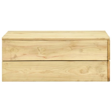 Set mobilier de grădină, 3 piese, lemn de pin tratat - Img 7