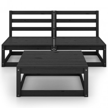Set mobilier de grădină,3 piese, lemn masiv de pin - Img 3