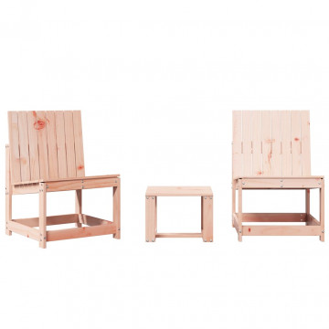 Set mobilier de grădină, 3 piese, lemn masiv douglas - Img 2