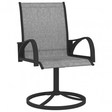 Set mobilier de grădină, 3 piese, textilenă și oțel - Img 6