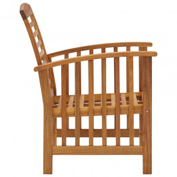Set mobilier de grădină, 4 piese, lemn masiv de acacia - Img 4