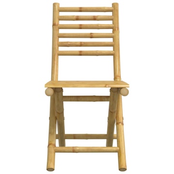 Set mobilier de grădină, 5 piese, bambus - Img 6