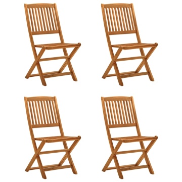 Set mobilier de grădină, 5 piese, lemn masiv de acacia - Img 3