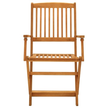 Set mobilier de grădină, 5 piese, lemn masiv de acacia - Img 8