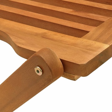 Set mobilier de grădină, 5 piese, lemn masiv de acacia - Img 6