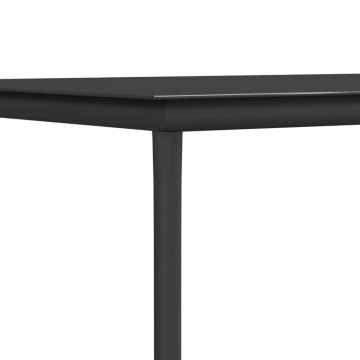 Set mobilier de grădină, 5 piese, negru, textilenă și oțel - Img 6