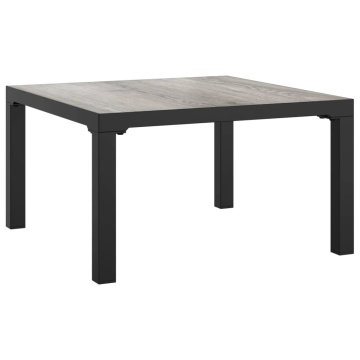 Set mobilier de grădină, 6 piese, negru și gri, poliratan - Img 7