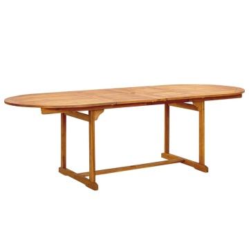 Set mobilier de grădină, 7 piese, lemn masiv acacia/textilenă - Img 3