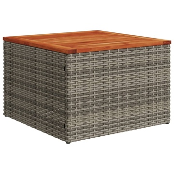 Set mobilier de grădină cu perne, 14 piese, gri, poliratan - Img 8