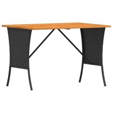 Set mobilier de grădină cu perne, 3 piese, negru, poliratan - Img 5
