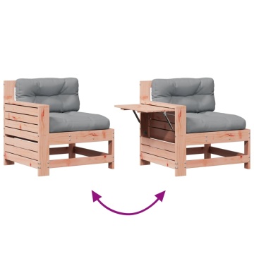 Set mobilier de grădină cu perne, 4 piese, lemn masiv douglas - Img 7