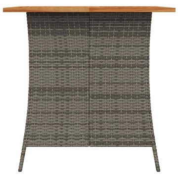 Set mobilier de grădină cu perne, 5 piese, gri, poliratan - Img 4