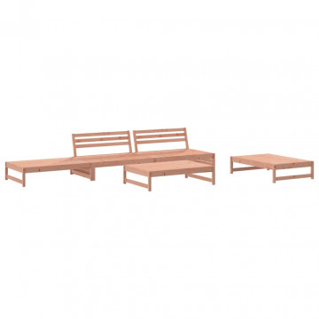 Set mobilier de grădină cu perne, 5 piese, lemn masiv douglas - Img 3