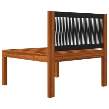 Set mobilier grădină cu perne, crem, 6 piese, lemn masiv acacia - Img 6