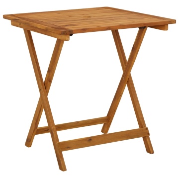 Set mobilier grădină pliabil, 3 piese, lemn masiv acacia - Img 3