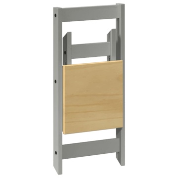 Set mobilier tip fluture Corona, pliabil 5 piese gri lemn pin - Img 7