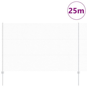 Set plasă hexagonală Set de 2 Oțel galvanizat 25 x 1.5 m Durabil - Img 3