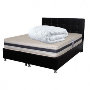 Set Saltea Superortopedica Lux ROMA 180x200x23 plus Pilota microfibra iarna 200x220 - Img 1