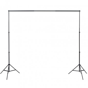 Set studio foto cu 3 fundaluri de bumbac, cadru reglabil, 3x5 m - Img 2