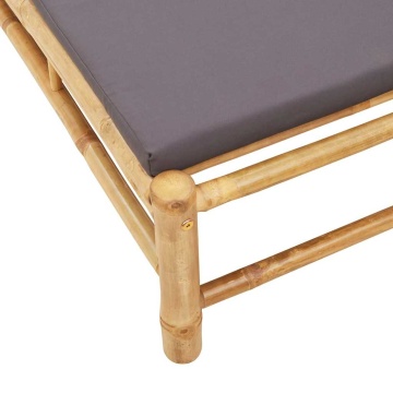 Sezlong cu perne 55x199x30 cm bambus - Img 7