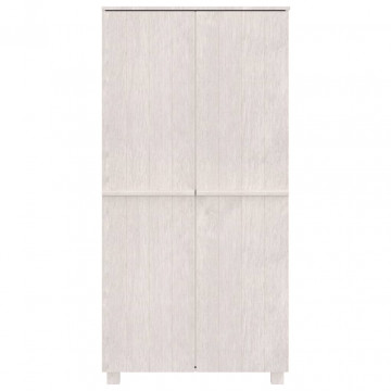Șifonier, alb, 89x50x180 cm, lemn masiv pin - Img 8