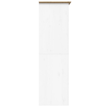 Șifonier BODO, alb & maro, 99x53,5x173 cm, lemn masiv de pin - Img 8