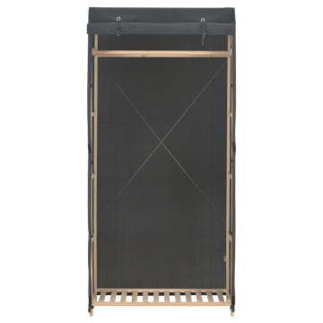Șifonier, gri, 79 x 40 x 170 cm, material textil - Img 2