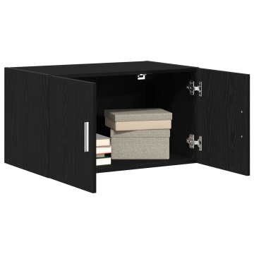 Şifonier Negru Stejar 70x42,5x40 cm Lemn prelucrat - Img 3