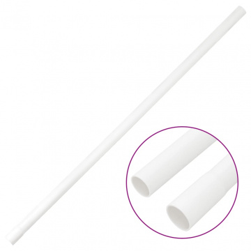 Șine de cabluri cu cleme, Ø20 mm, 10 m, PVC - Img 2