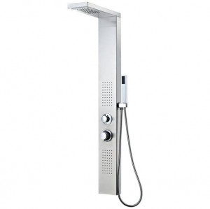 Sistem panel de duș, pătrat, oțel inoxidabil - Img 2