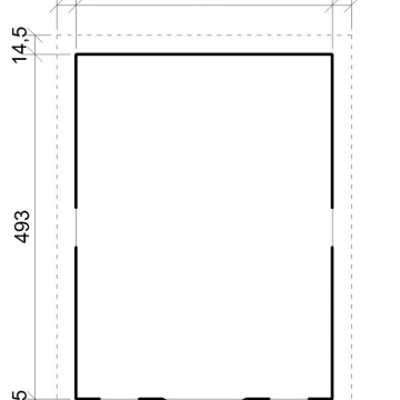 Șopron din lemn de gradina L14ft x L17ft x H8ft - TIMBELA M333 - Img 7