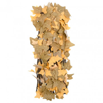 Spalier frunze arțar false extensibil 5 buc. oranj 180x60 cm - Img 7