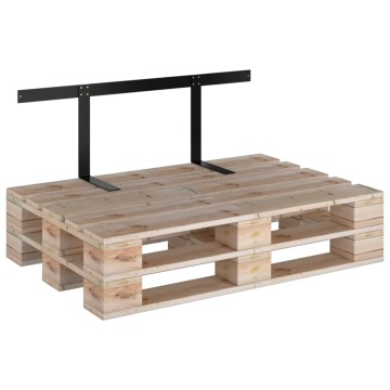 Spătar pentru canapea din paleți, negru, 110 cm, fier - Img 8