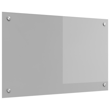 Spate de bucătărie Gri deschis 80x50x0,6 cm Sticlă securizată - Img 2