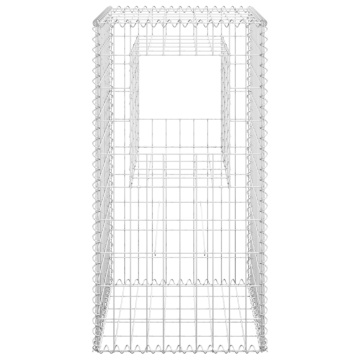 Stâlp coș gabion, 50x50x100 cm, fier - Img 3