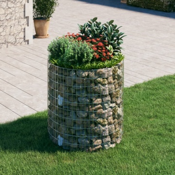 Stâlp de gabion, Ø100x100 cm, oțel galvanizat, circular - Img 1