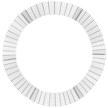 Stâlp de gabion, Ø100x100 cm, oțel galvanizat, circular - Img 4