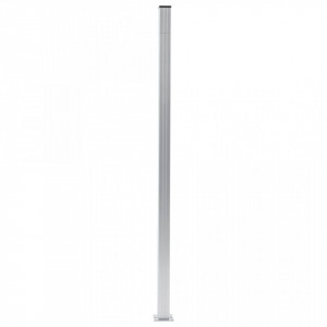 Stâlpi de gard, 2 buc., 185 cm, aluminiu - Img 3