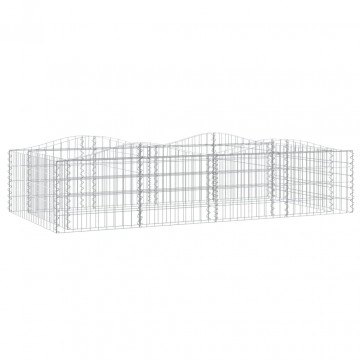 Strat înălțat cu gabion arcuit, 200x100x50 cm, fier galvanizat - Img 2