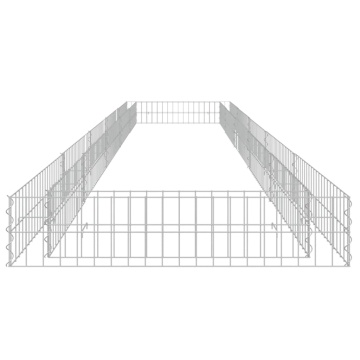 Strat înălțat de gabion, 500x100x20 cm, oțel galvanizat - Img 4