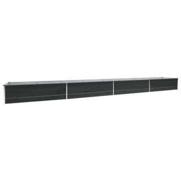 Strat înălțat de grădină antracit 600x80x45 cm oțel galvanizat - Img 2