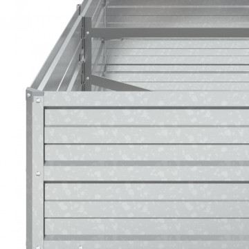Strat înălțat de grădină argintiu 160x80x45 cm oțel galvanizat - Img 5