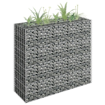 Strat înălțat gabion, 90 x 30 x 90 cm, oțel galvanizat - Img 1