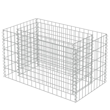 Strat înălțat gabion, 90 x 50 x 50 cm, oțel galvanizat - Img 3