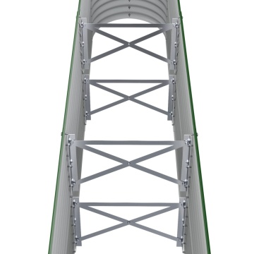 Strat înălțat grădină 152x40x68 cm oțel vopsit electrostatic - Img 6