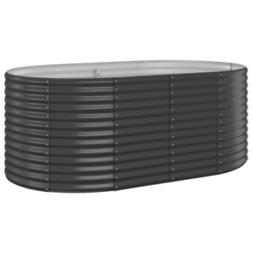 Strat înălțat grădină 175x100x68 cm oțel vopsit electrostatic - Img 2