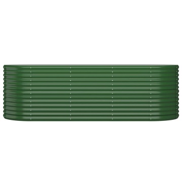 Strat înălțat grădină 224x80x68 cm oțel vopsit electrostatic - Img 3