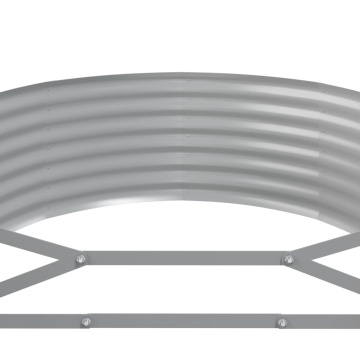 Strat înălțat grădină 249x100x36 cm oțel vopsit electrostatic - Img 6